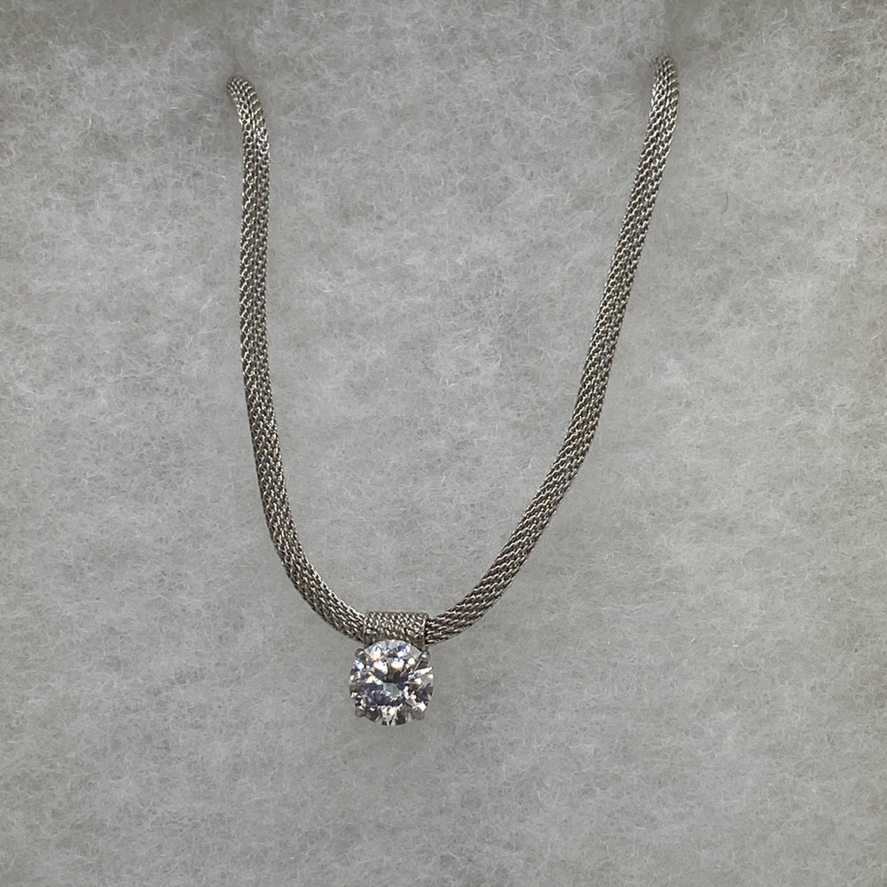 Sterling Silver and CZ necklace